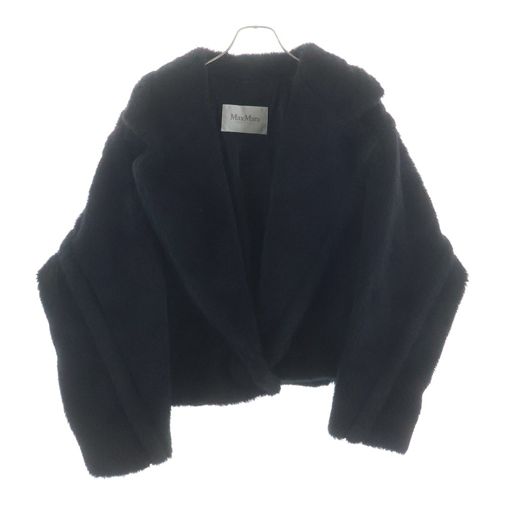 Max Mara(マックスマーラ) ボア テディベア クロップドコート 25110810616 ブラック レディース