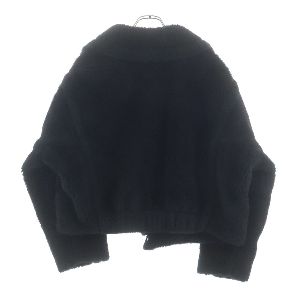 Max Mara(マックスマーラ) ボア テディベア クロップドコート 25110810616 ブラック レディース