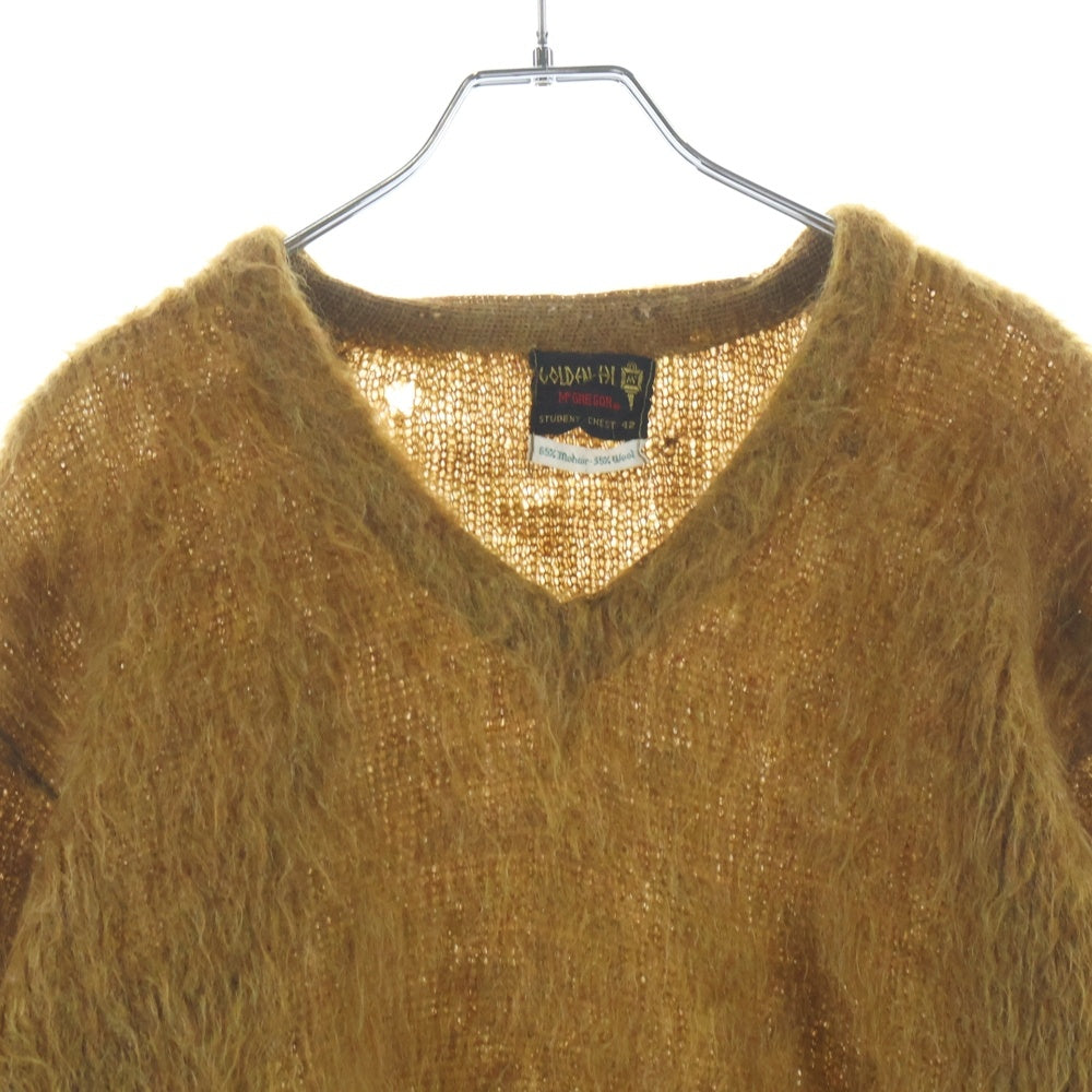 VINTAGE(ヴィンテージ) 60s Mcgregor マクレガー 毛足長 モヘアニット プルオーバー モヘア65% 35ウール キャメル