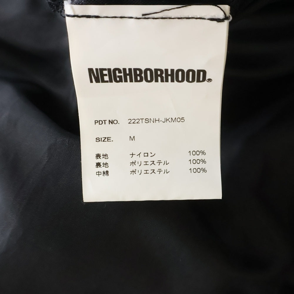 NEIGHBORHOOD(ネイバーフッド) 22AW Team Jacket NY NHCO 中綿 ナイロンジャケット ブラック