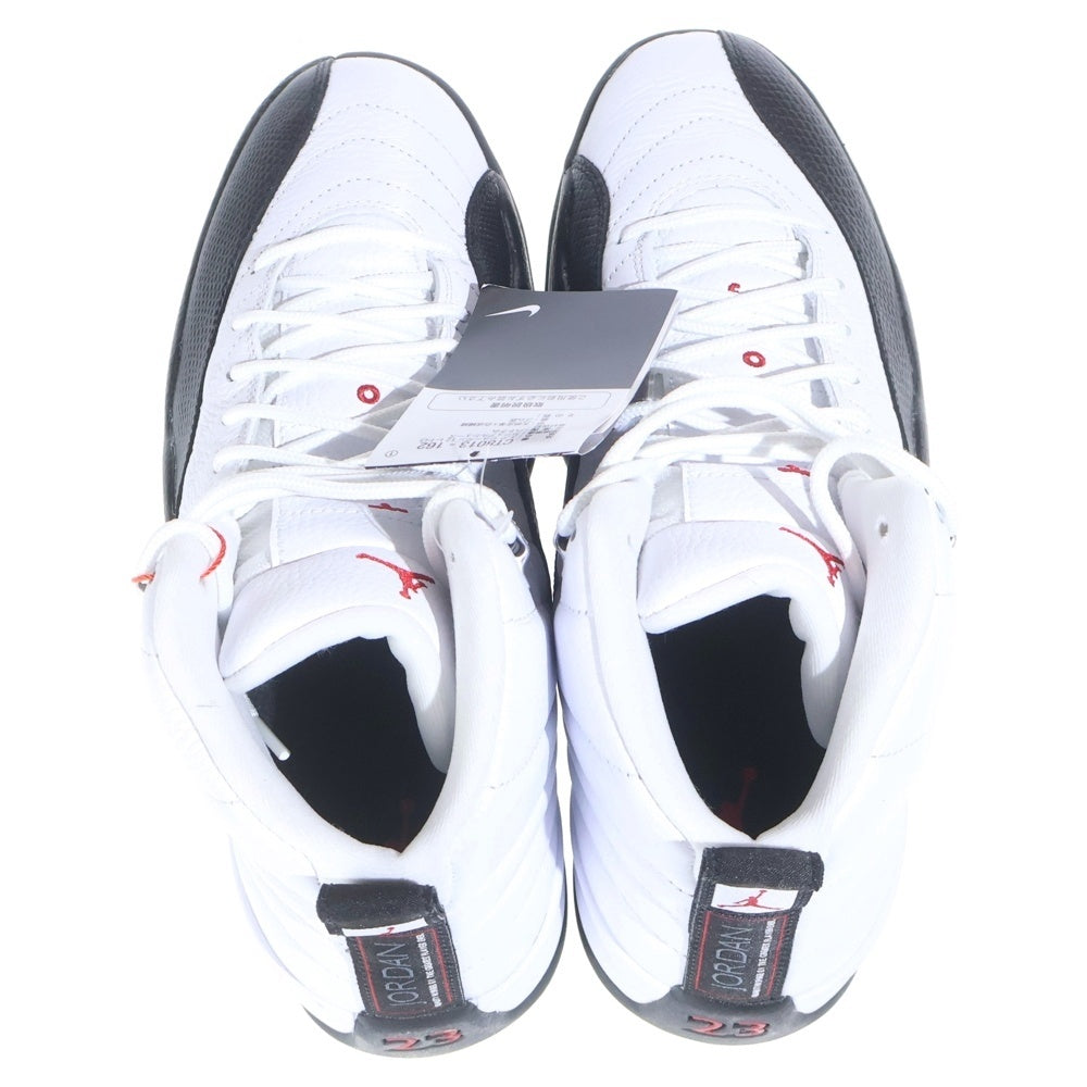NIKE(ナイキ) Air Jordan 12 Retro Taxi Flip エアジョーダン12 ハイカットスニーカー ブラック/ホワイト CT8013-162