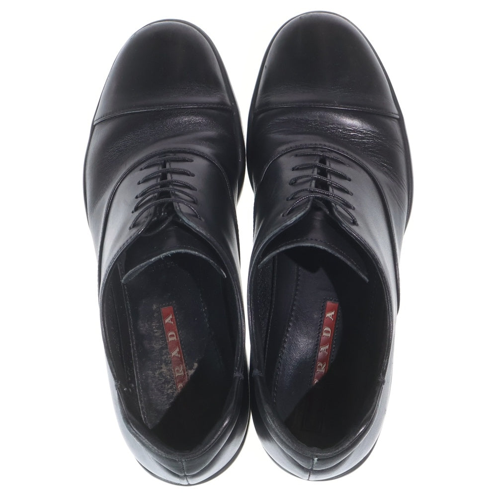 PRADA SPORT(プラダ スポーツ) CALZATURE UOMO VITELLO SPORT ストレートチップ レザー 内羽根 ドレスシューズ ブラック