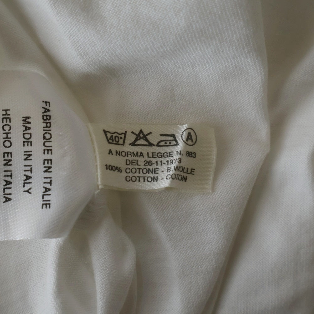 HERMES(エルメス) 胸ロゴ クルーネックTシャツ ホワイト