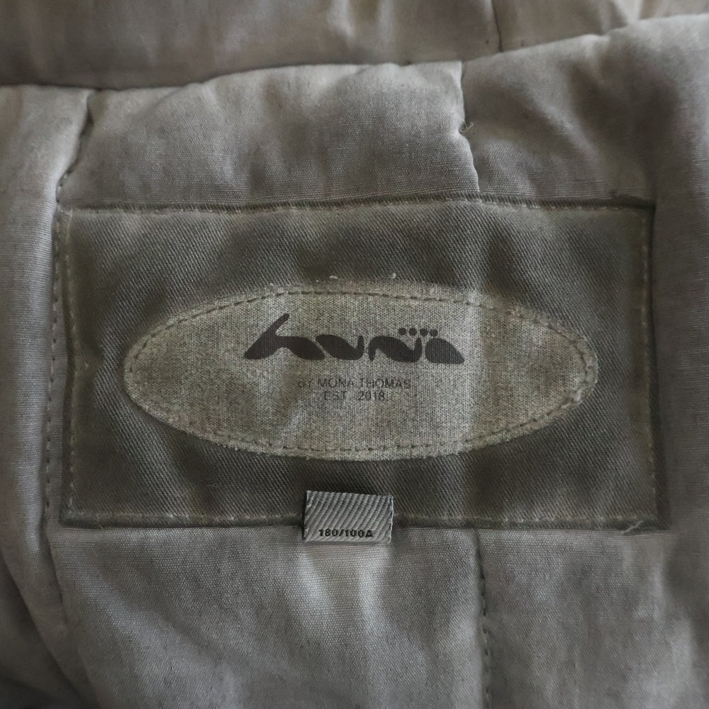 NO BRAND(ノーブランド) Huni フニ astronaut bomberジップアップ ボンバージャケット チャコールグレー