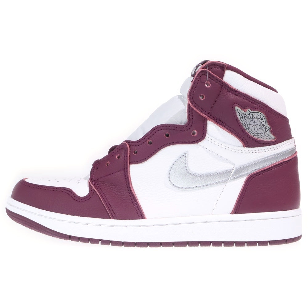NIKE(ナイキ) AIR JORDAN 1 HIGH OG BORDEAUX エアジョーダン1 ハイカットスニーカー ボルドー US9/27.5cm 555088-611