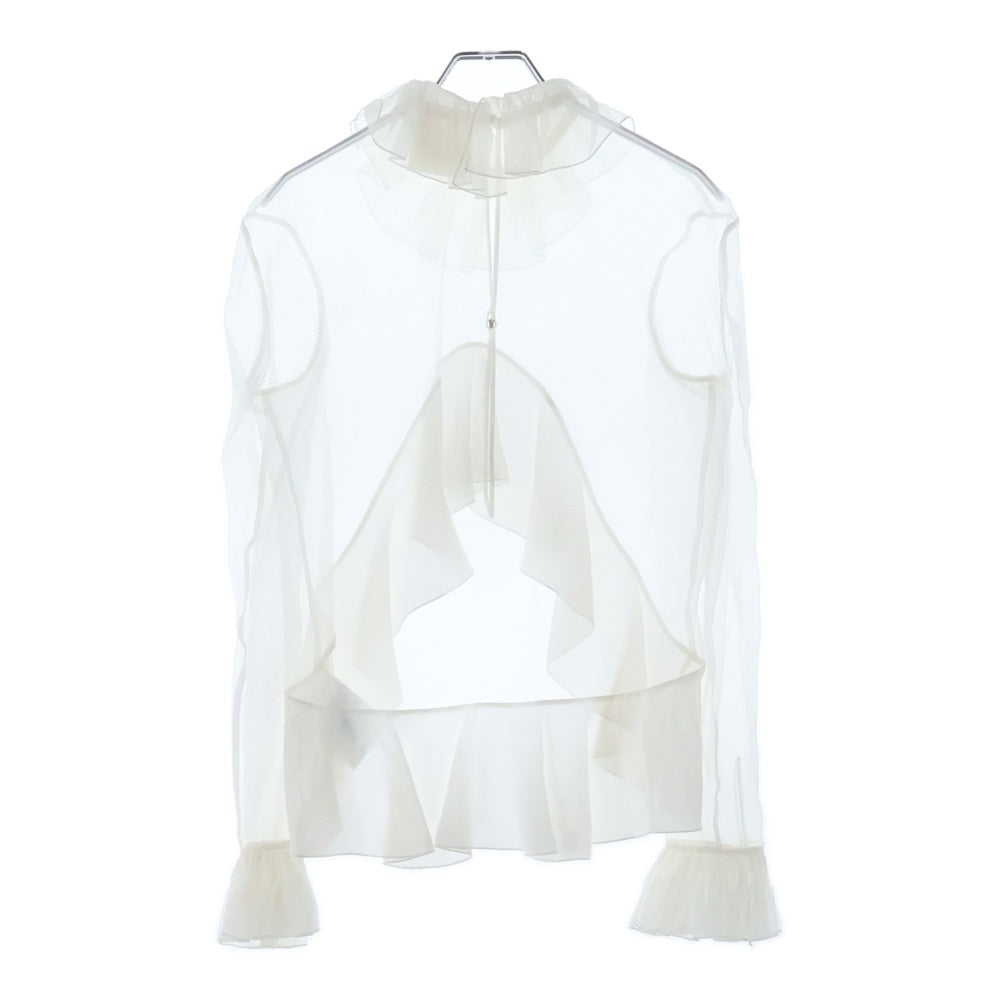 GIVENCHY(ジバンシィ) フリル ラッフルシャツ BW613U14P8 ホワイト レディース