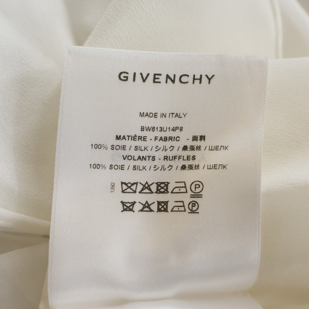 GIVENCHY(ジバンシィ) フリル ラッフルシャツ BW613U14P8 ホワイト レディース