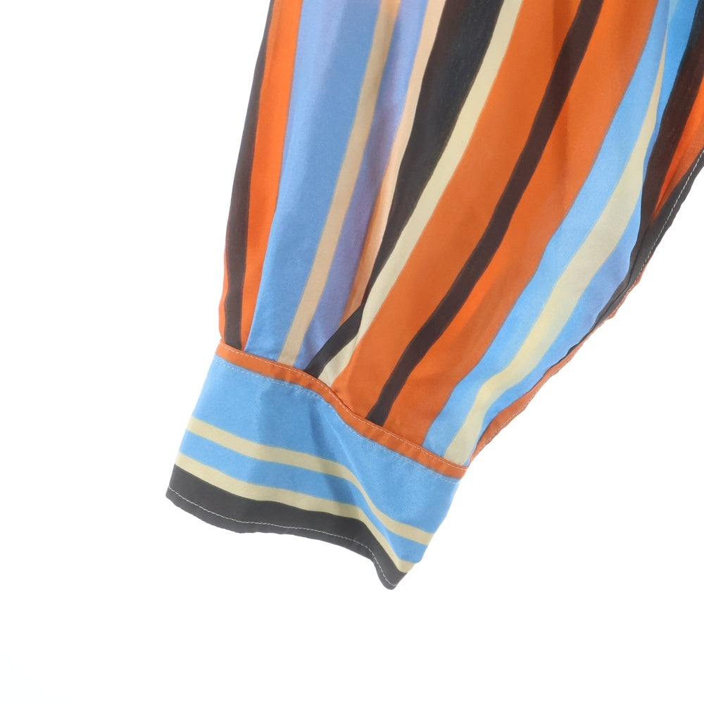 PRADA(プラダ) 21SS Cropped Stripe Blouse クロップド ストライプ ブラウス マルチカラー レディース