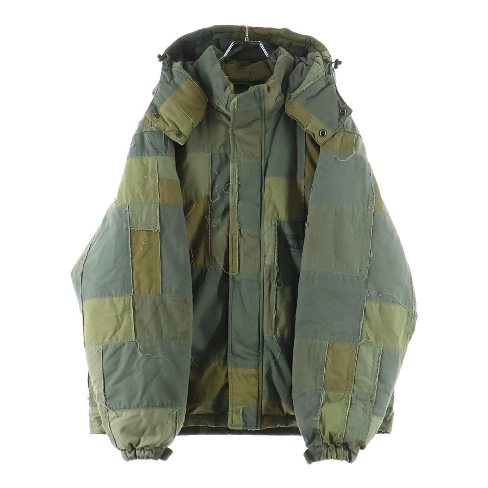 SUPREME(シュプリーム) ×JUNYA WATANABE 21AW Comme des Garcons Man Patchwork Puffy Jacket パッチワークパフィージャケット ダウンジャケット カーキ