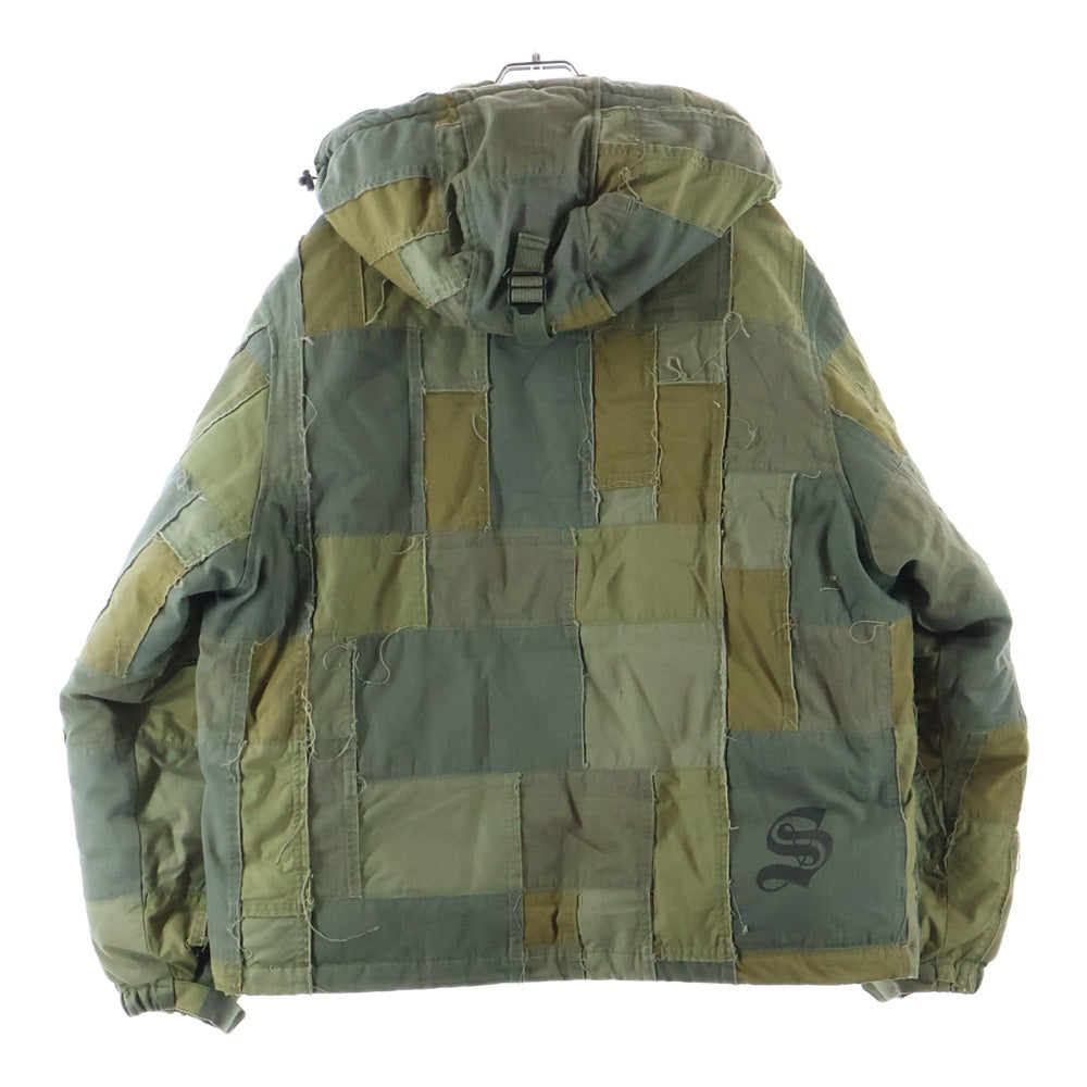 SUPREME(シュプリーム) ×JUNYA WATANABE 21AW Comme des Garcons Man Patchwork Puffy Jacket パッチワークパフィージャケット ダウンジャケット カーキ