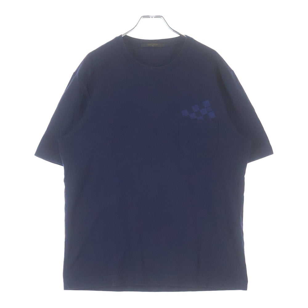 LOUIS VUITTON(ルイヴィトン) ダミエ ポケット RM131M H3JR09CMS クルーネックTシャツ ネイビー