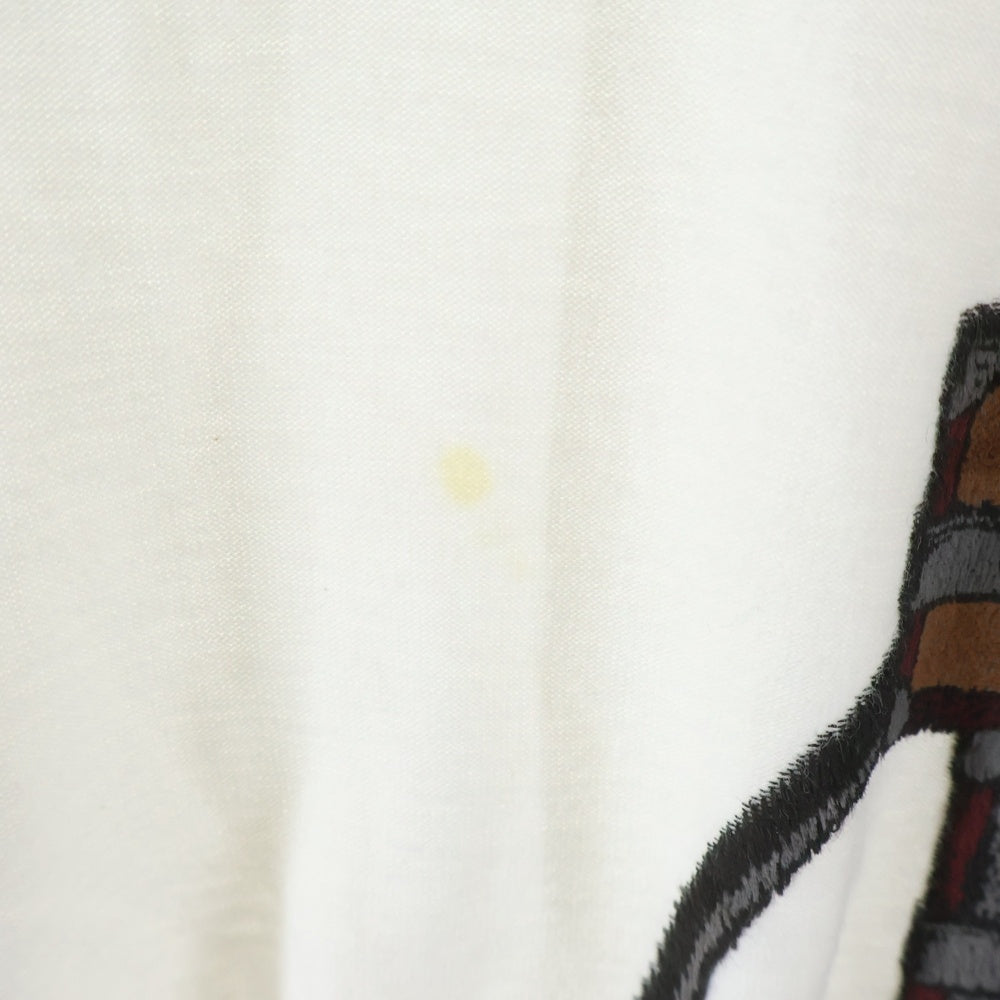 LOUIS VUITTON(ルイヴィトン) 14AW Velvet Luggage Traveler ベルベットラゲージトラベラー RM142 H6Y62WJUS クルーネックTシャツ ホワイト