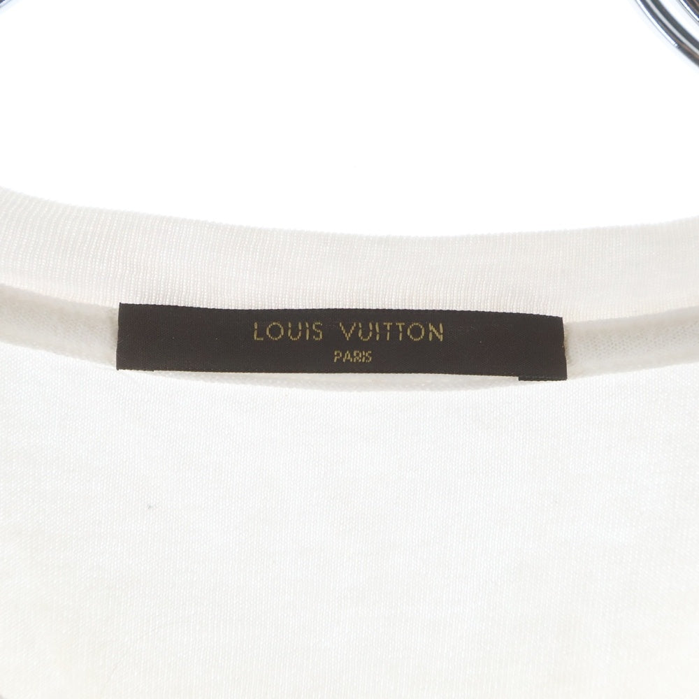 LOUIS VUITTON(ルイヴィトン) 14AW Velvet Luggage Traveler ベルベットラゲージトラベラー RM142 H6Y62WJUS クルーネックTシャツ ホワイト