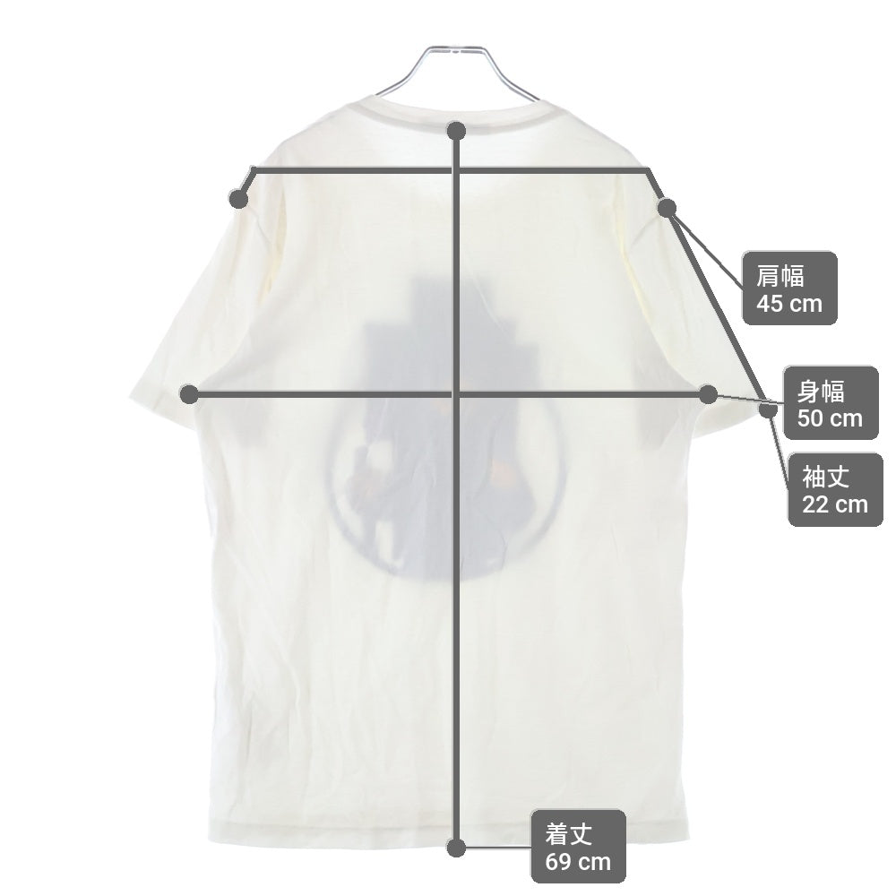 LOUIS VUITTON(ルイヴィトン) 14AW Velvet Luggage Traveler ベルベットラゲージトラベラー RM142 H6Y62WJUS クルーネックTシャツ ホワイト
