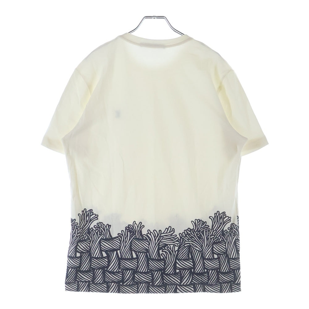 LOUIS VUITTON(ルイヴィトン) 16AW Christopher Nemeth クリストファーネメス RM152M H8Y19WCMS クルーネックTシャツ ホワイト