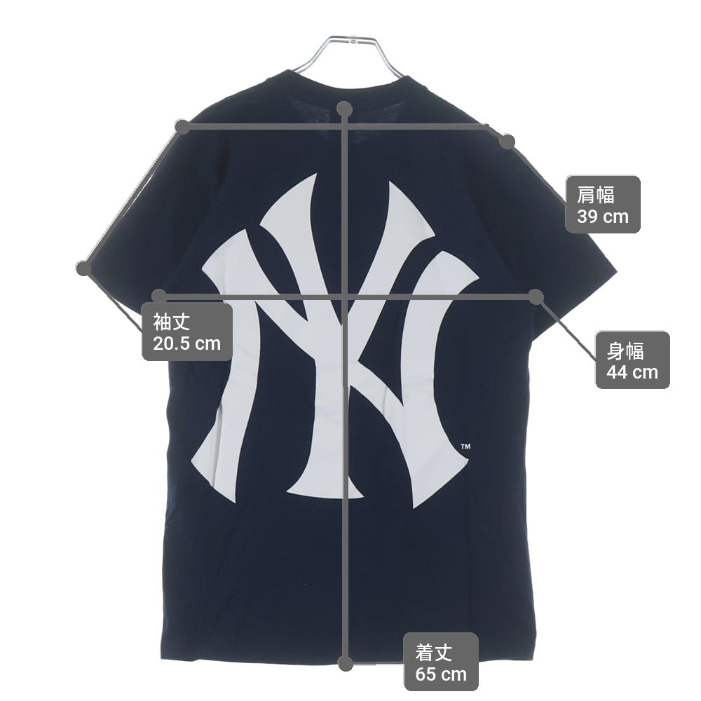 SUPREME(シュプリーム) 15SS supreme Yankees box logo tee ヤンキース ボックスロゴ クルーネックTシャツ ネイビー