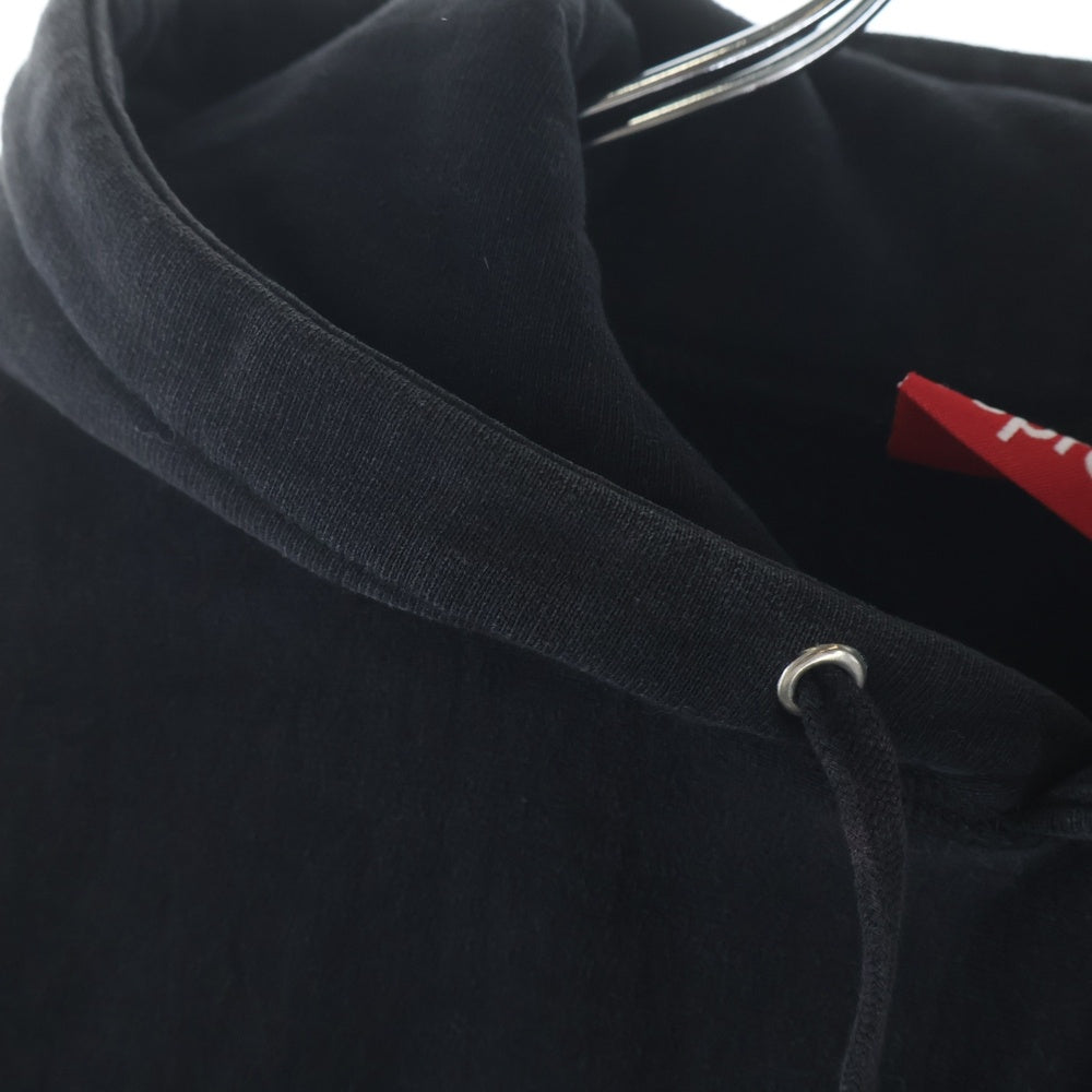 SUPREME(シュプリーム) BOX LOGO HOODED SWEATSHIRT ボックスロゴ 黒×黒 プルオーバーパーカー ブラック