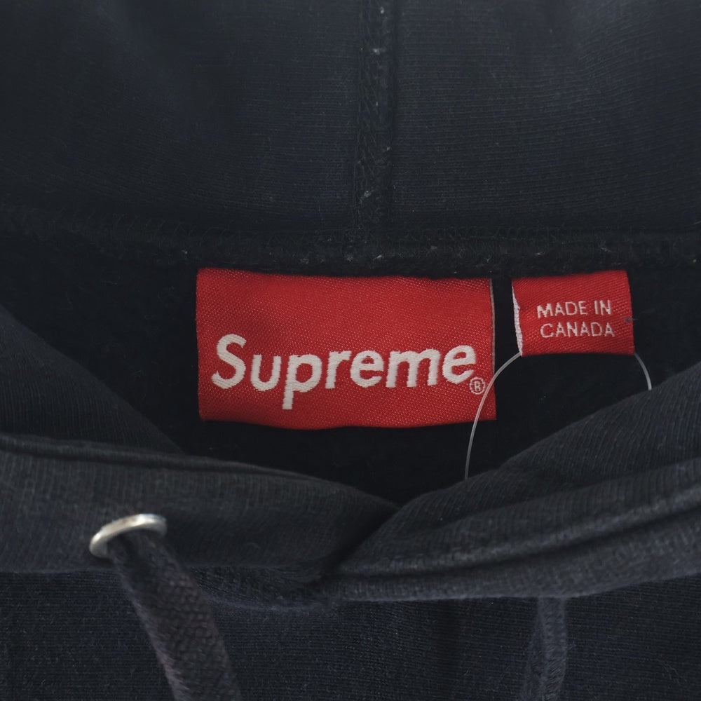 SUPREME(シュプリーム) BOX LOGO HOODED SWEATSHIRT ボックスロゴ 黒×黒 プルオーバーパーカー ブラック