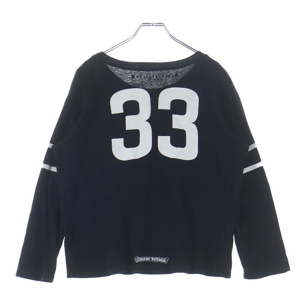 CHROME HEARTS(クロムハーツ) ROLLER SKATE HORSESHOE ローラースケートホースシュー ナンバリング 7分袖カットソー ブラック