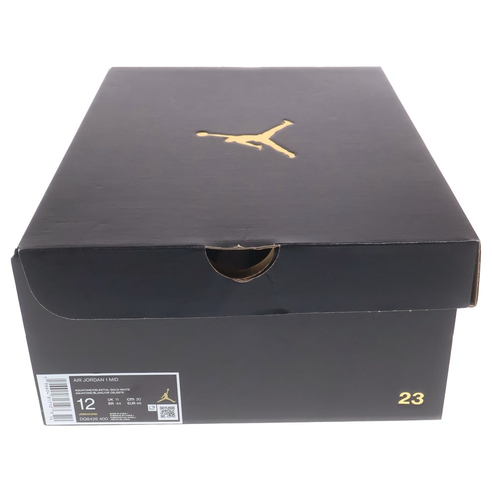 NIKE(ナイキ) AIR JORDAN 1 MIDD AQUATONE DQ8426-400 エアジョーダン1 ミッド アクアトーン ホワイト/ブルー 30cm/US12