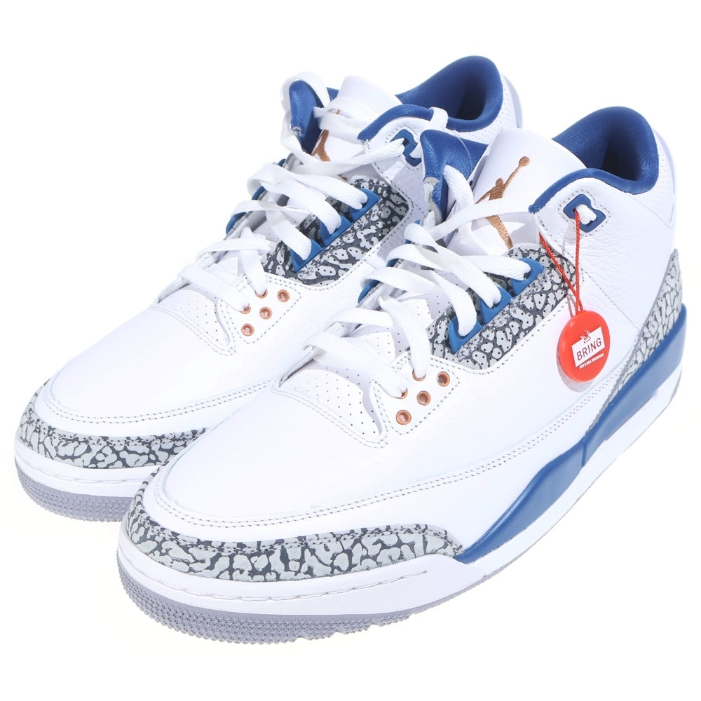 NIKE(ナイキ) AIR JORDAN 3 RETRO RACER BLUE CT8532-145 エアジョーダン3 レトロ レーサー ブルー ハイカットスニーカー US12/30cm ホワイト/ブルー