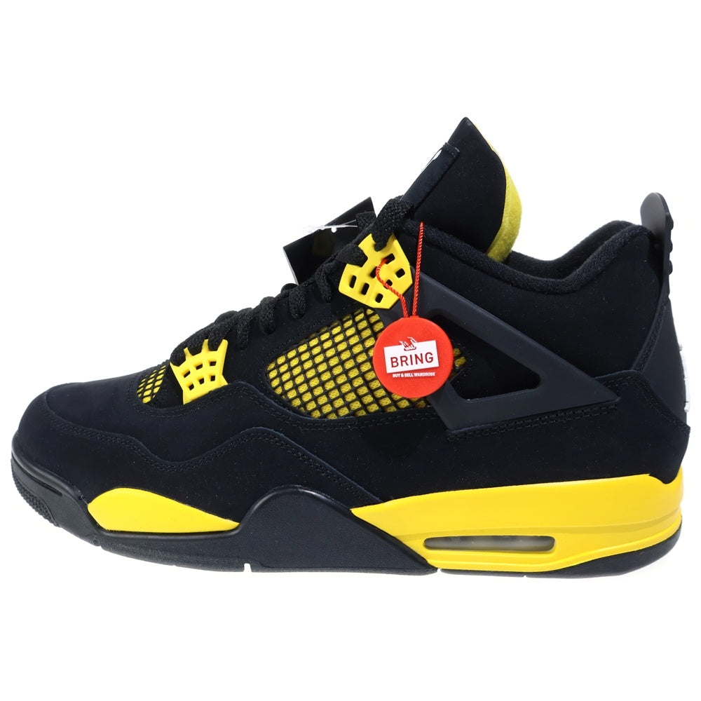 NIKE(ナイキ) AIR JORDAN 4 RETRO THUNDER DH6927-017 30cm/US12 エア ジョーダン IV レトロ サンダー ブラック