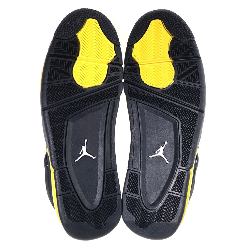 NIKE(ナイキ) AIR JORDAN 4 RETRO THUNDER DH6927-017 30cm/US12 エア ジョーダン IV レトロ サンダー ブラック