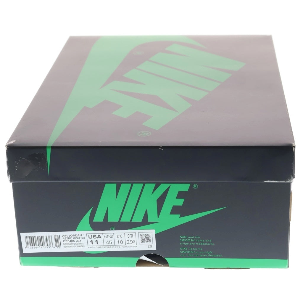NIKE(ナイキ) AIR JORDAN 1 RETRO HIGH OG Celtics エアジョーダン 1 セルティック ローカットスニーカー ブラック/ホワイト/グリーン 29cm/US11 DZ5485-031