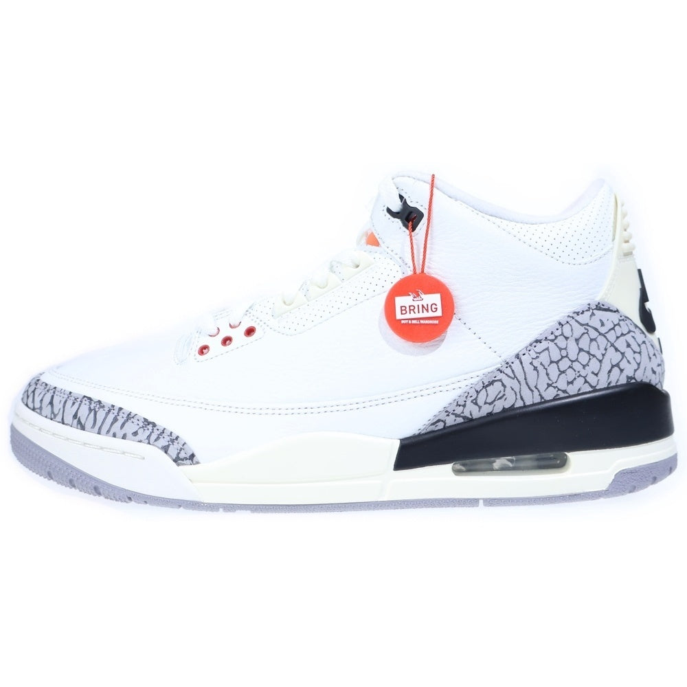 NIKE(ナイキ) AIR JORDAN 3 RETRO WHITE CEMENT REIMAGINED エアジョーダン3 レトロ ホワイトセメント リイマジンド ハイカットスニーカー ホワイト US12.5/30.5cm DN3707-100