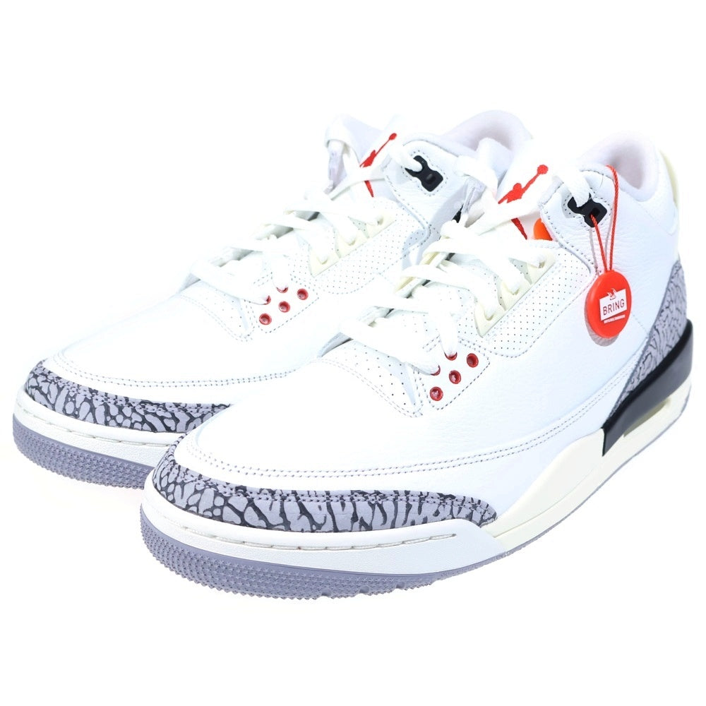 NIKE(ナイキ) AIR JORDAN 3 RETRO WHITE CEMENT REIMAGINED エアジョーダン3 レトロ ホワイトセメント リイマジンド ハイカットスニーカー ホワイト US12.5/30.5cm DN3707-100
