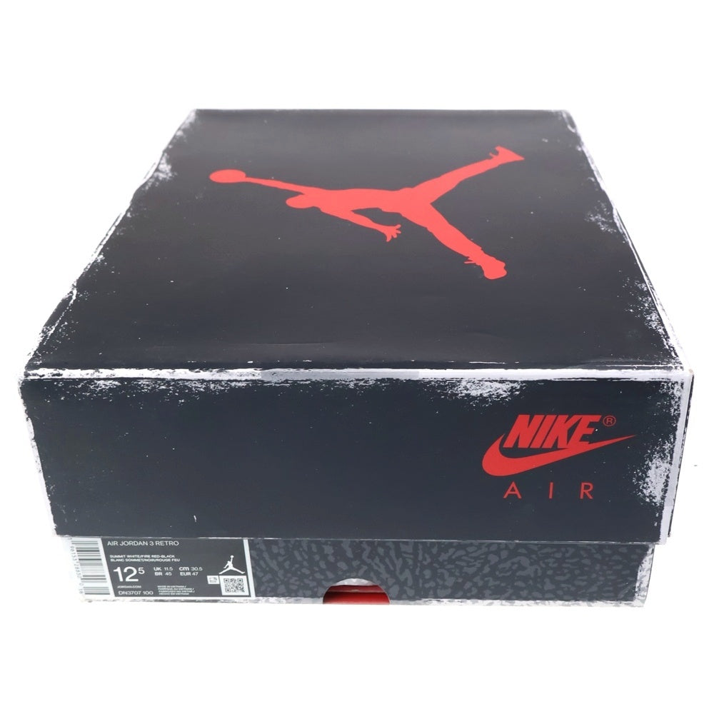 NIKE(ナイキ) AIR JORDAN 3 RETRO WHITE CEMENT REIMAGINED エアジョーダン3 レトロ ホワイトセメント リイマジンド ハイカットスニーカー ホワイト US12.5/30.5cm DN3707-100