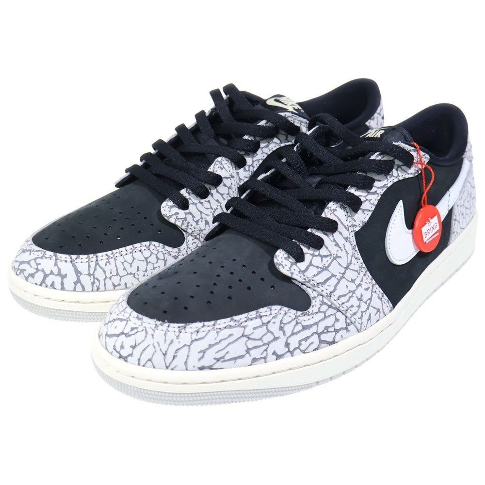 NIKE(ナイキ) AIR JORDAN 1 RETRO LOW OG BLACK CEMENT エアジョーダン1 レトロ ブラックセメント ローカットスニーカー グレー/ブラック US12/30cm CZ0790-001