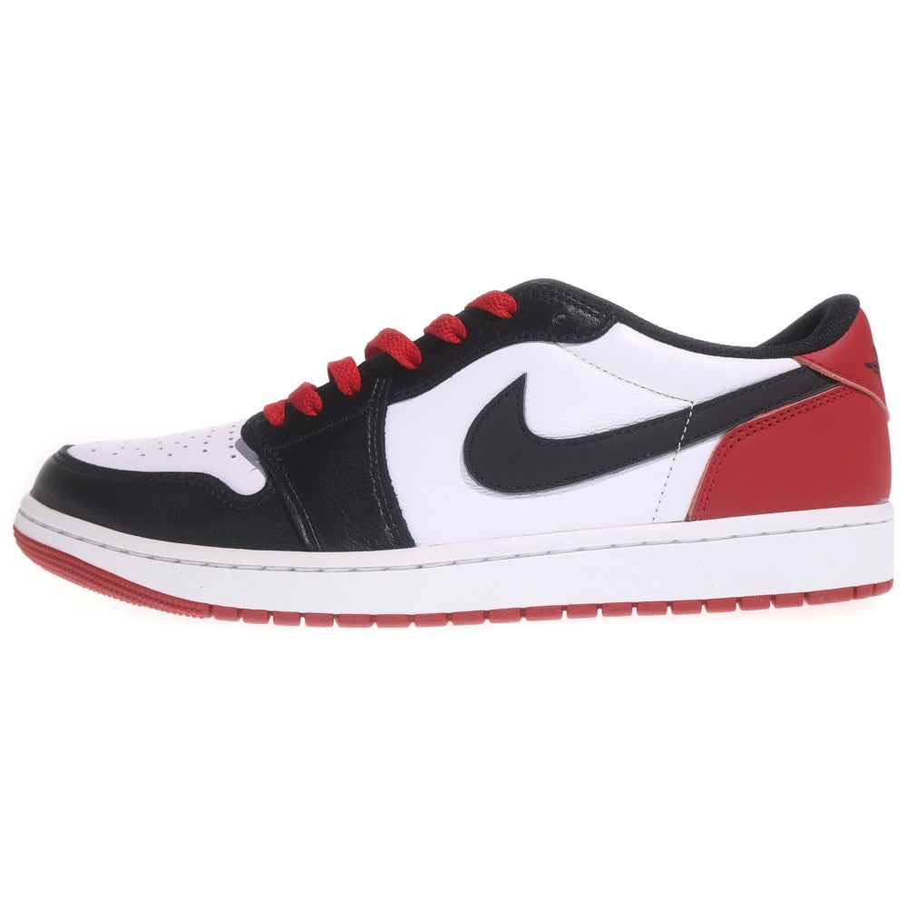 NIKE(ナイキ) AIR JORDAN 1 RETRO LOW OG BLACK TOE エアジョーダン1 ロー ブラックトゥ ローカットスニーカー ホワイト/ブラック/レッド 30cm/US12 CZ0790-106