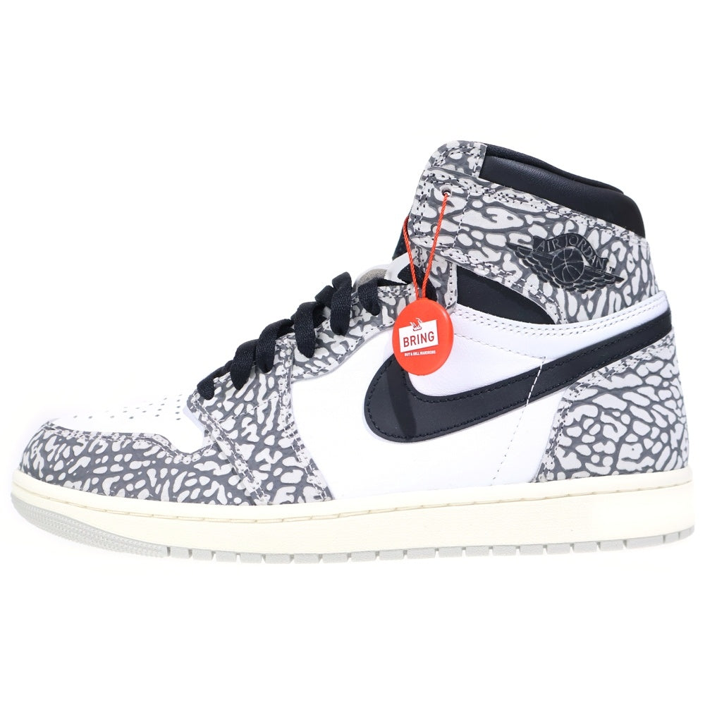 NIKE(ナイキ) AIR JORDAN 1 HIGH OG WHITE CEMENT エアジョーダン1 ホワイトセメント ハイカットスニーカー ホワイト/ブラック US10.5/28.5cm DZ5485-052
