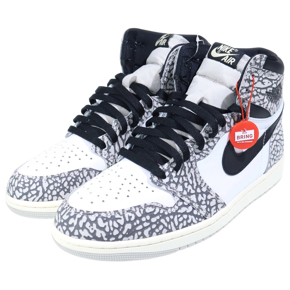 NIKE(ナイキ) AIR JORDAN 1 HIGH OG WHITE CEMENT エアジョーダン1 ホワイトセメント ハイカットスニーカー ホワイト/ブラック US10.5/28.5cm DZ5485-052