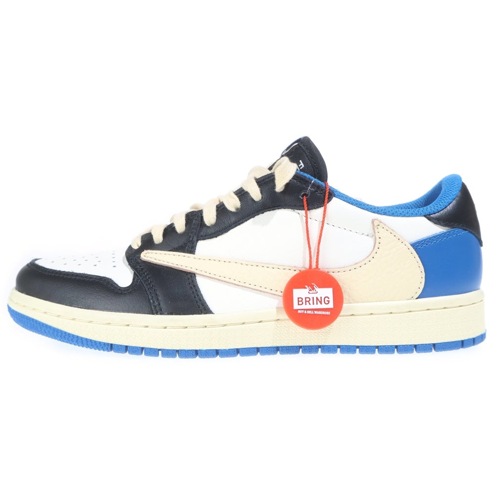 NIKE(ナイキ) ×TRAVIS SCOTT FRAGMENT DESIGN AIR JORDAN 1 LOW OG SP DM7866-140 トラヴィススコット フラグメント エアジョーダン1 ローカットスニーカーブルー 25cm/US7