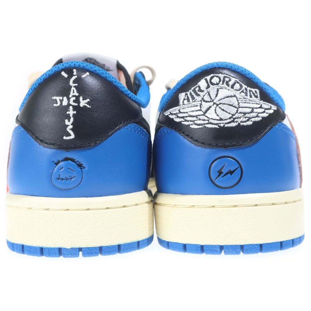 NIKE(ナイキ) ×TRAVIS SCOTT FRAGMENT DESIGN AIR JORDAN 1 LOW OG SP DM7866-140 トラヴィススコット フラグメント エアジョーダン1 ローカットスニーカーブルー 25cm/US7