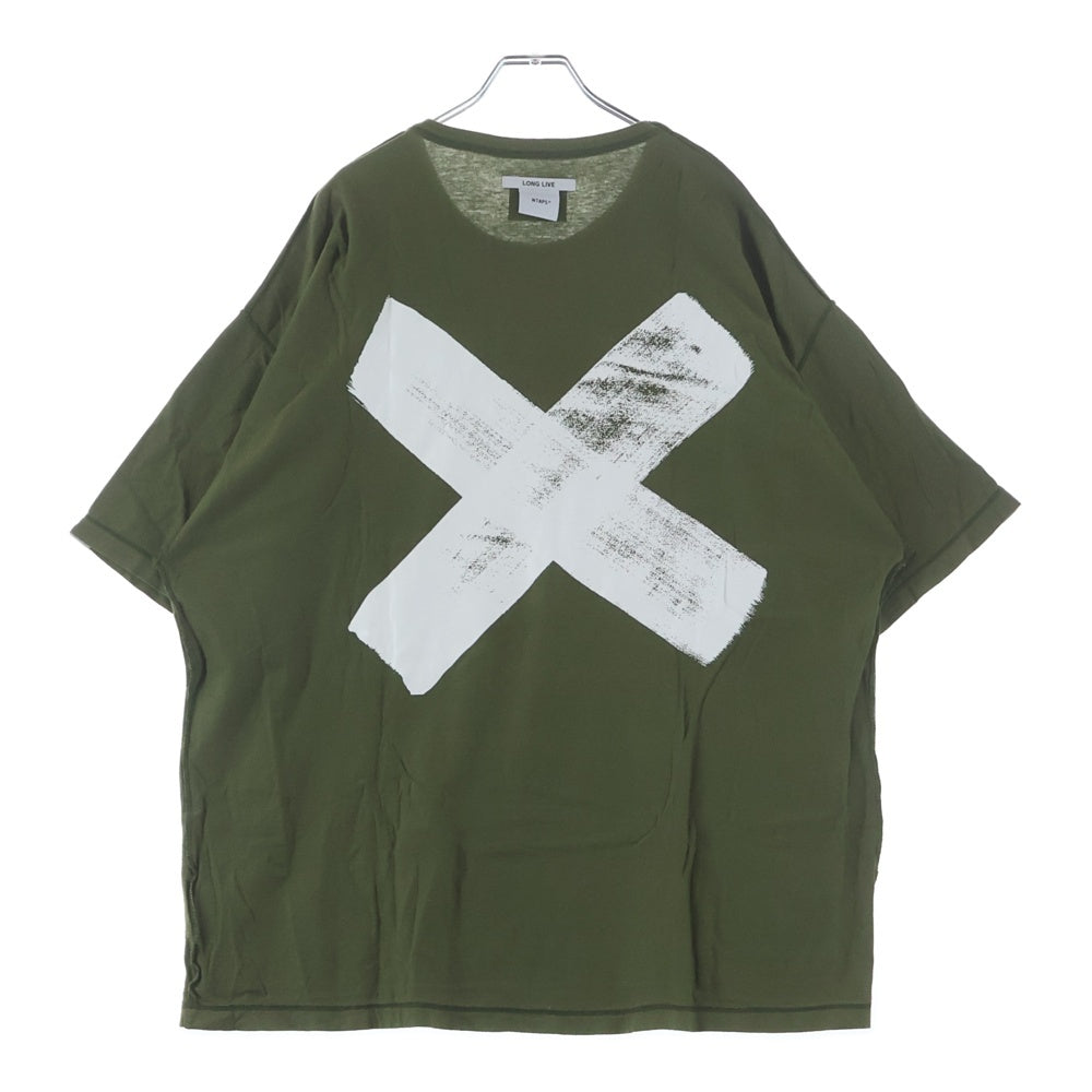 WTAPS(ダブルタップス) 22SS CROSS/SS/COTTON クロスボーン インサイドアウト 221ATDT-CSM15 クルーネックTシャツ カーキ