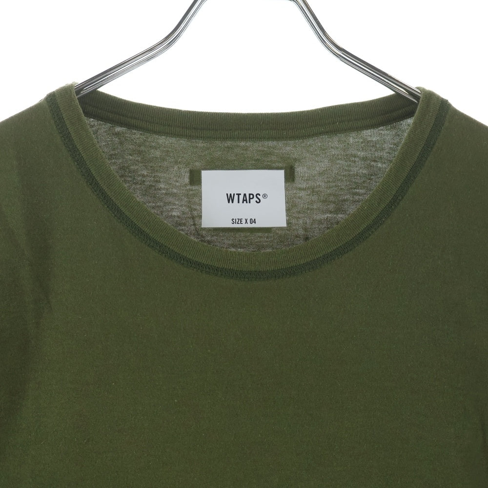WTAPS(ダブルタップス) 22SS CROSS/SS/COTTON クロスボーン インサイドアウト 221ATDT-CSM15 クルーネックTシャツ カーキ