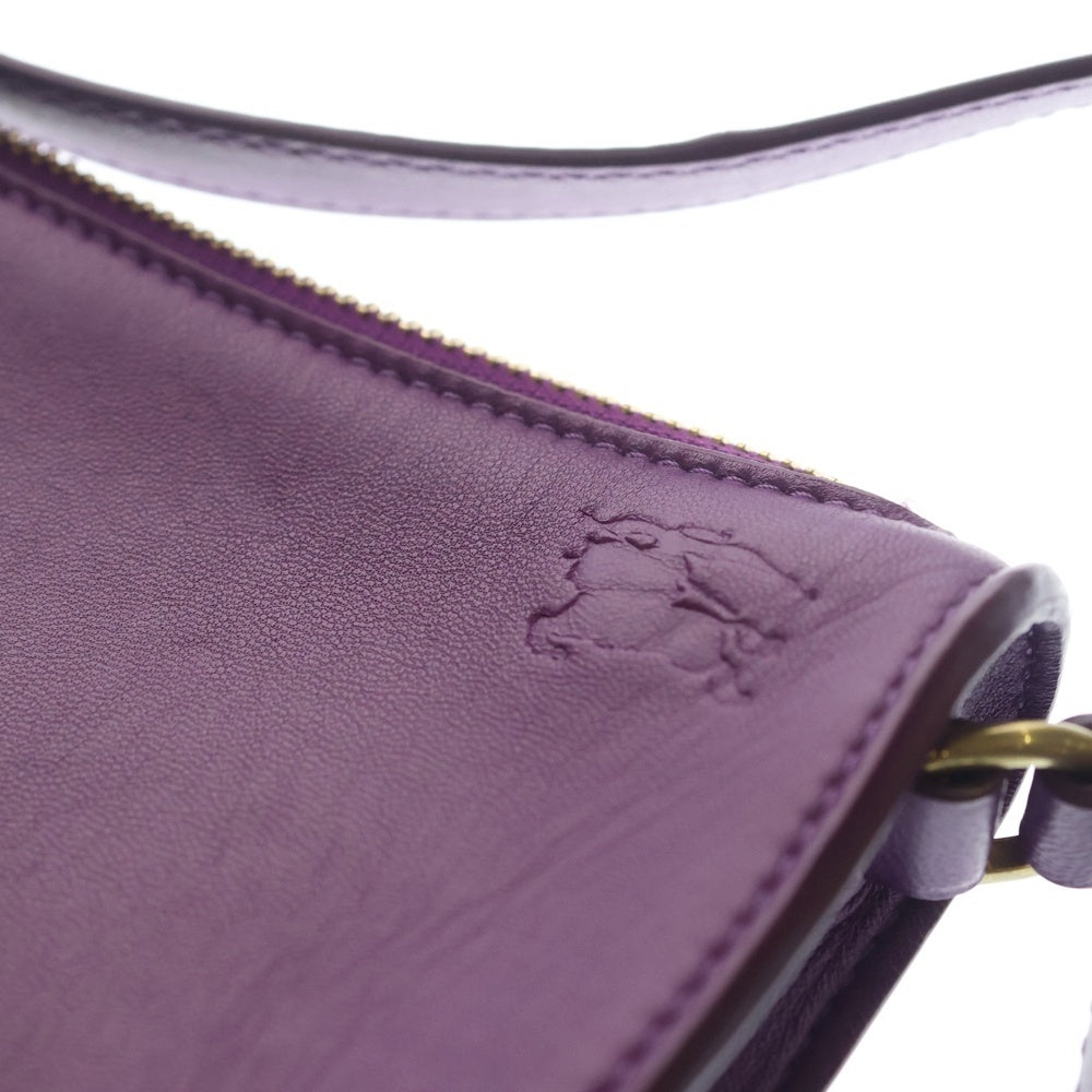 BURBERRY(バーバリー) Mini SHield Leather Sling Bag シールド スリング ミニ 鈴チャーム ワンショルダーバック パープル レディース