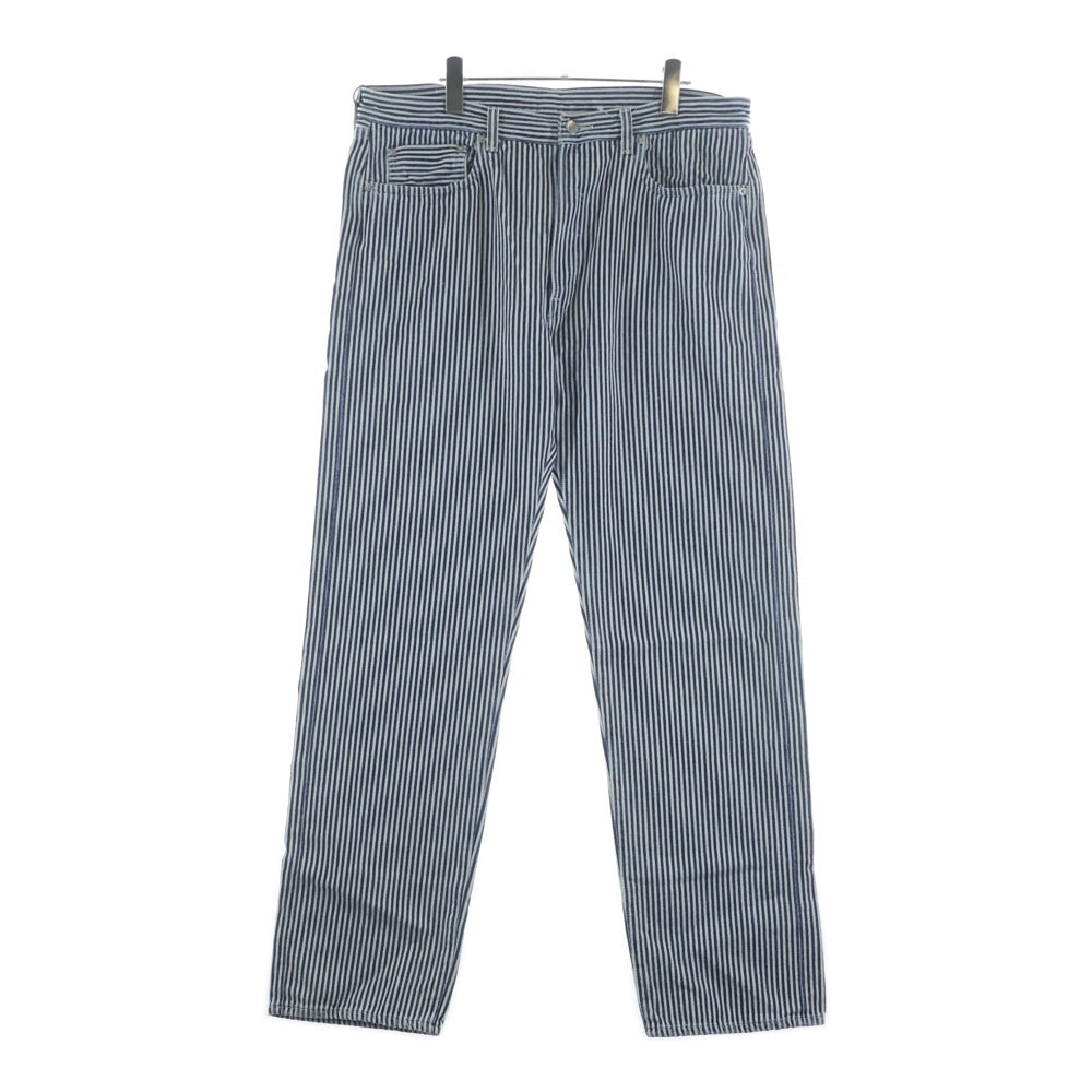 Levi's(リーバイス) ×NIGO Hickory Stripe 501 ヒッコリー 赤耳 BIGE ダブルネーム ストレートデニム ブルー