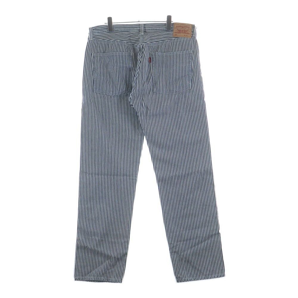 Levi's(リーバイス) ×NIGO Hickory Stripe 501 ヒッコリー 赤耳 BIGE ダブルネーム ストレートデニム ブルー
