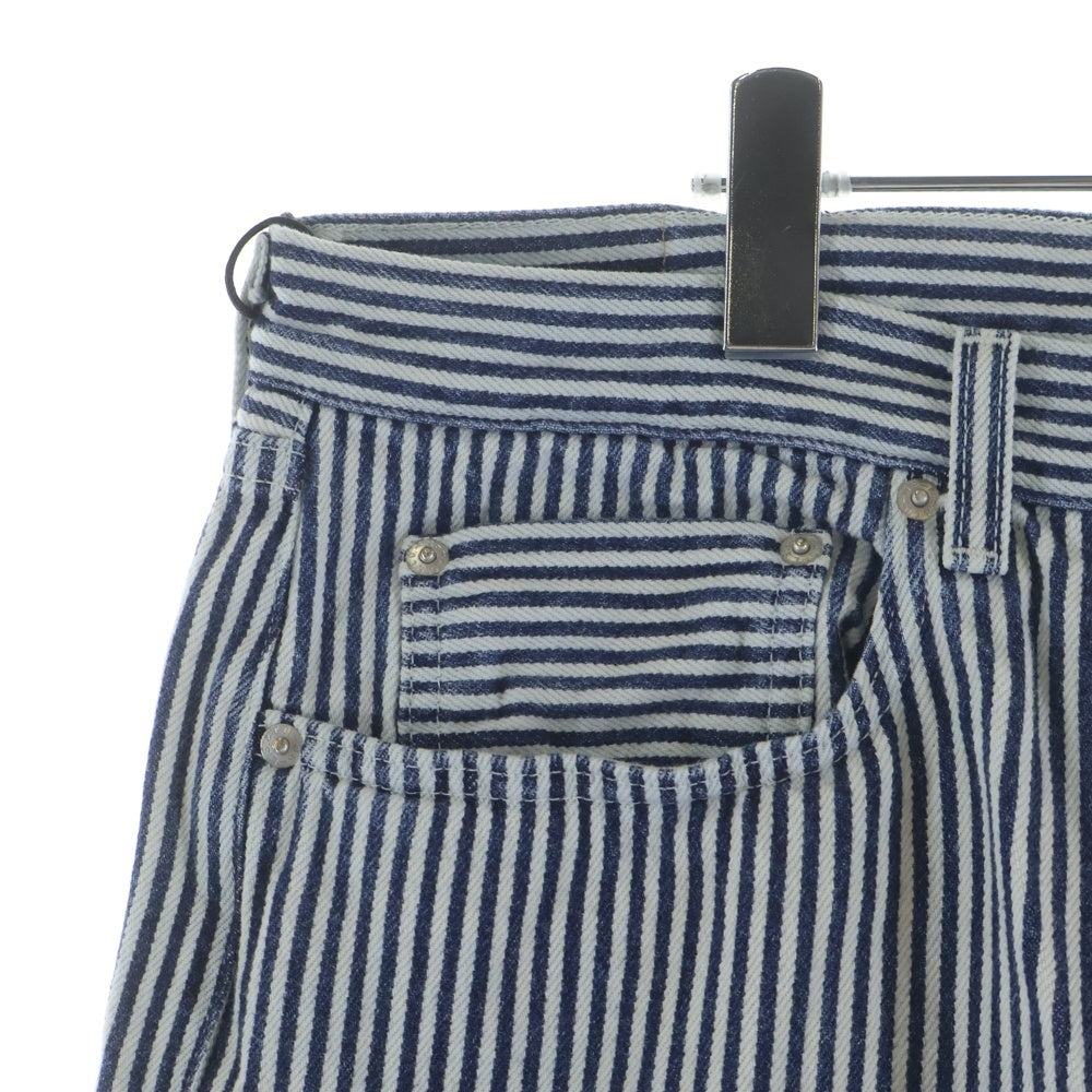 Levi's(リーバイス) ×NIGO Hickory Stripe 501 ヒッコリー 赤耳 BIGE ダブルネーム ストレートデニム ブルー