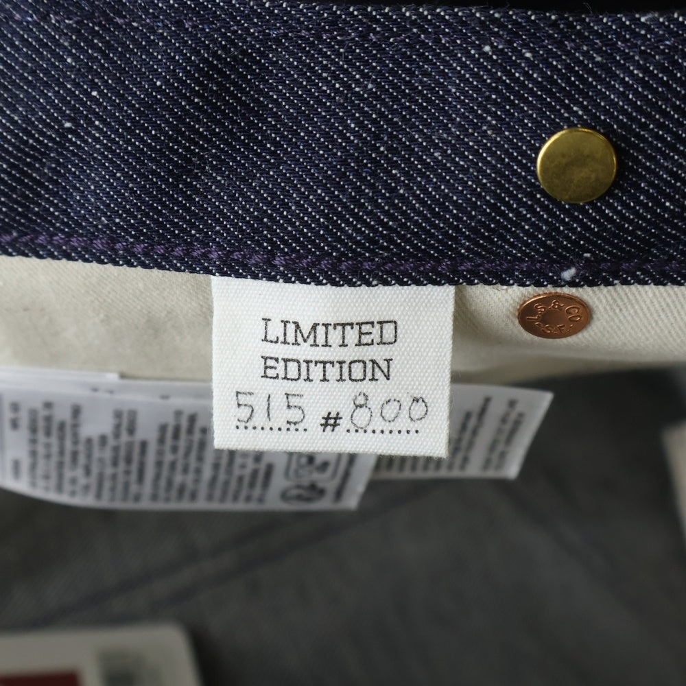 Levi's VINTAGE CLOTHING(リーバイス ビンテージ クロージング) 1910s Lot 333 Jeans LIMITED EDITION 515/800 シンチバック 黒サスペンダーボタン PC9-000P6-0000 デニムパンツ