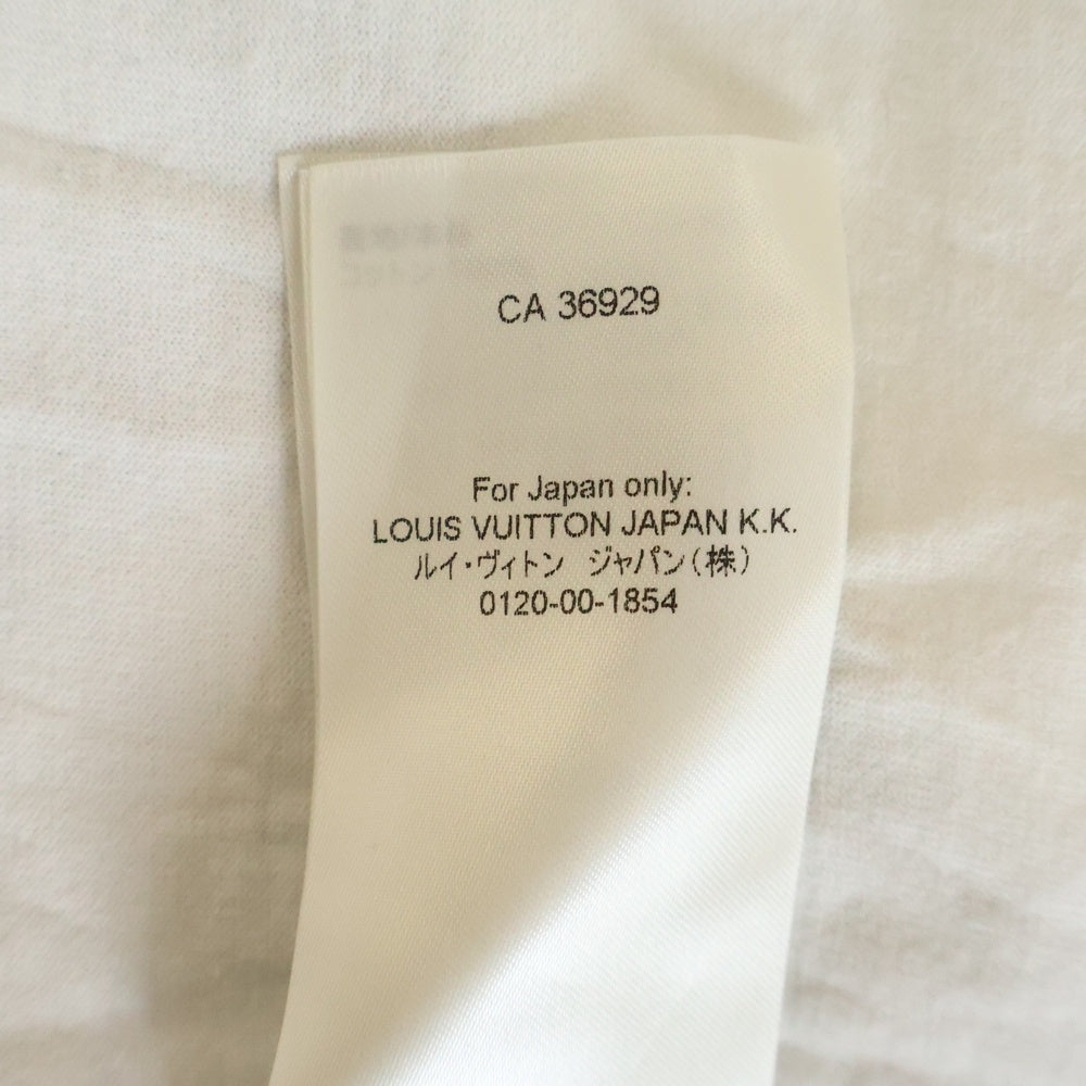 LOUIS VUITTON(ルイヴィトン) 23AW Yayoi Kusama 草間彌生 LVロゴ 刺繍 RM232H NPG HOY36W クルーネックTシャツ ホワイト