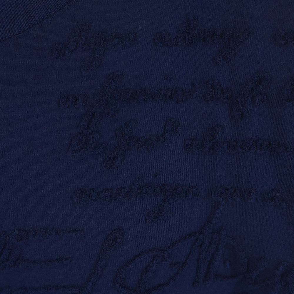 Berluti(ベルルッティ) Calligraphy Jacquard Tee カリグラフィ ジャガード クルーネックTシャツ ネイビー