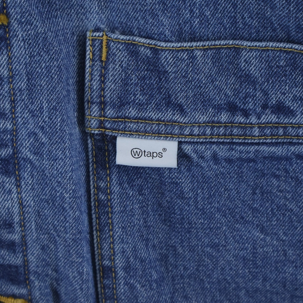 WTAPS(ダブルタップス) 23AW DADDY COTTONDENIM JACKET ストーンバイオブリーチ加工 デニムワークジャケット 232WVT-JKM04 インディゴ