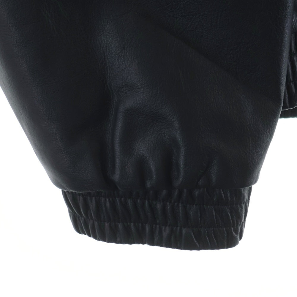SUPREME(シュプリーム) 19AW ×NIKE LEATHER ANORAK レザーフーディ アノラックジャケット ブラック CK6218-010