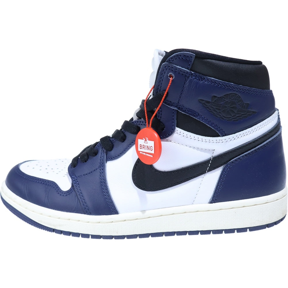 NIKE(ナイキ) AIR JORDAN 1 RETRO HIGH OG MIDNIGHT NAVY エアジョーダン1 ミッドナイトネイビー ハイカットスニーカー ネイビー/ホワイト US9/27cm DZ5485-401