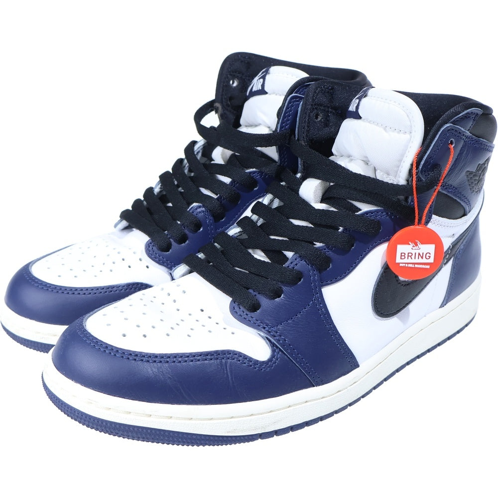 NIKE(ナイキ) AIR JORDAN 1 RETRO HIGH OG MIDNIGHT NAVY エアジョーダン1 ミッドナイトネイビー ハイカットスニーカー ネイビー/ホワイト US9/27cm DZ5485-401